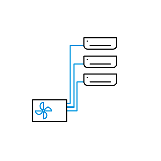 Applicazione modello Multi - fino a 3 unità interne Applicazione modello Multi - fino a 3 unità interne